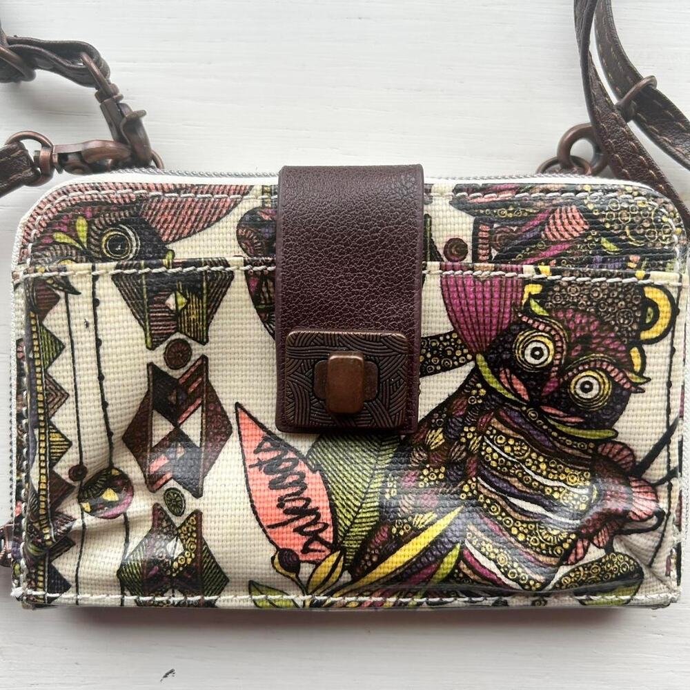 Sakroots mini owl cute multi colored‎ Cross Body Bag